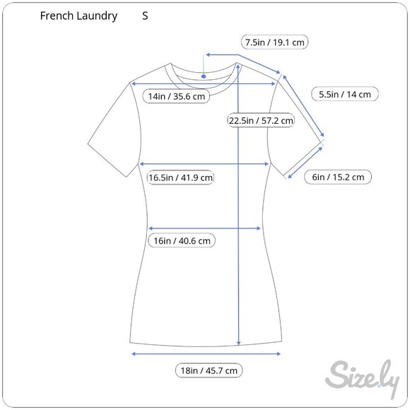 Women's French Laundry Navy Tie-Dye Blue Shirt Sz. S RN# 63619 - Picture 3 of 6